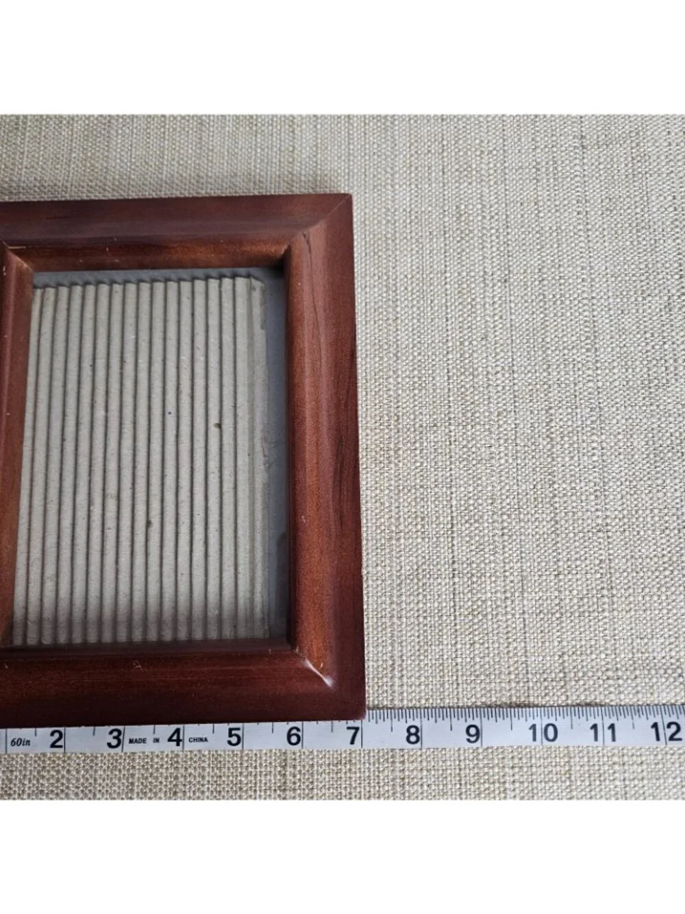 Wood Picture Frame 5x7 Tabletop Easel Back Minimalist Classic Warm Decor